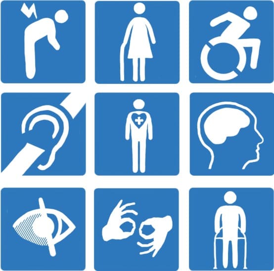 Plusieurs types de handicaps.